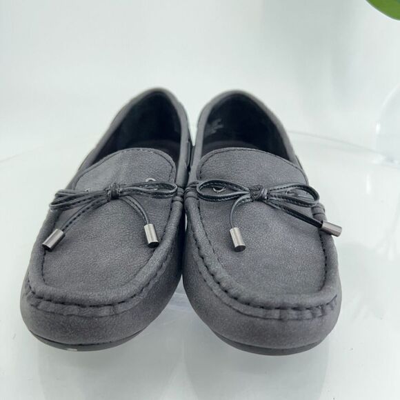 Born BOC Women's Carolann Loafer Sz7 Flat Slip On Boat Shoe Moc Toe Black Vegan - Picture 5 of 13